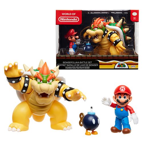 FIGURA WORLD OF NINTENDO BOWSERS LAVA BATTLE SET 4512/TOYS