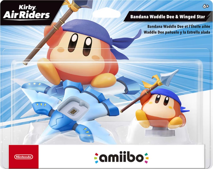 FIGURAS AMIIBO KIRBY BANDANA WADDLE DEE AND WINGED STAR