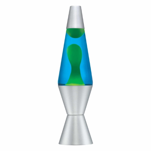 LAMPARA DE LAVA PURPLE BLUE SILVER  14.5" LAVL21184