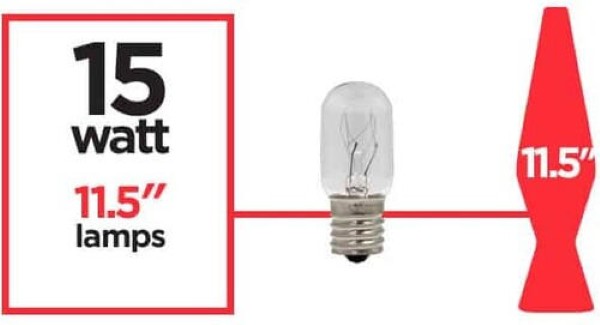 BOMBILLO LAMPARA DE LAVA 15 WATTS 2PK 11.5" LAVL50153