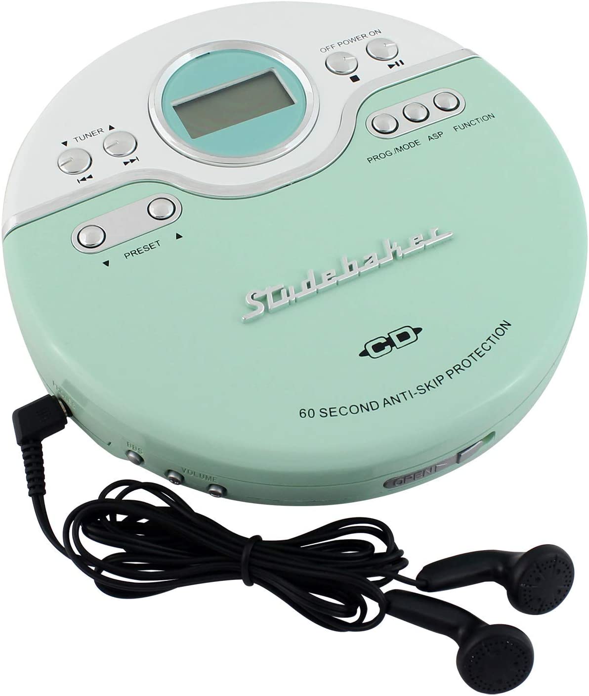 STUDEBAKER/CD PLAYER FM WHITE-MINT SB3703MW