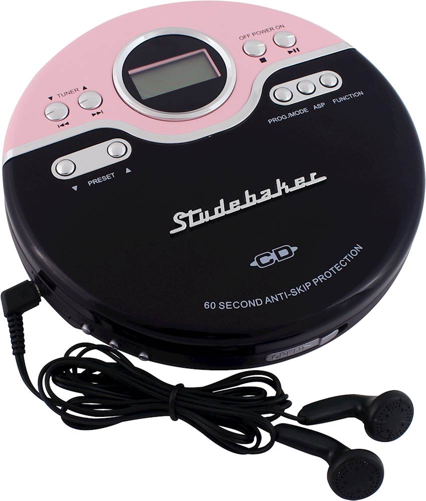 STUDEBAKER/CD PLAYER FM PINK/BLACK SDBK13775