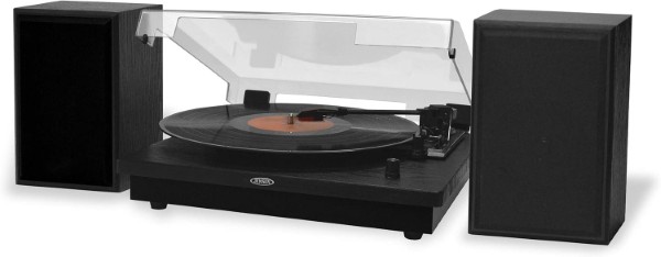 JENSEN/TURNTABLE DUAL BLUETOOTH 20WATTS 3SPEED (BLACK) JSEN13112