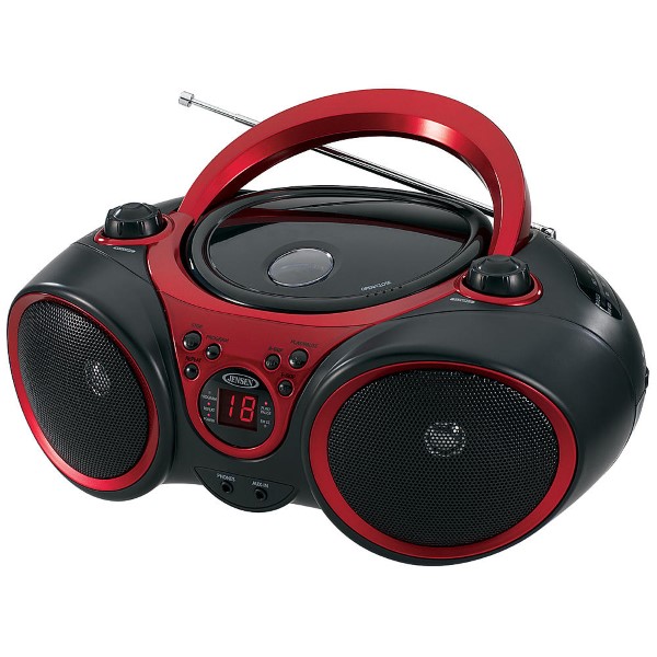 JENSEN/SPORT STEREO CD PLAYER-RADIO AM/FM ROJO-NEGRO