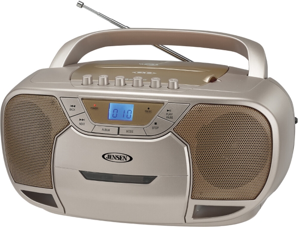 JENSEN/STEREO BOOMBOX WITH CD PLAYER CORAL