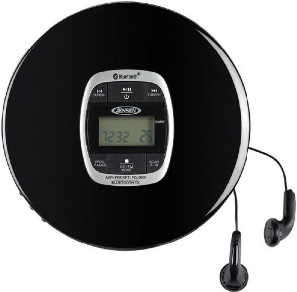 JENSEN/BLUETOOTH CD PLAYER WITH DIGITAL FM RADIO NEGRO