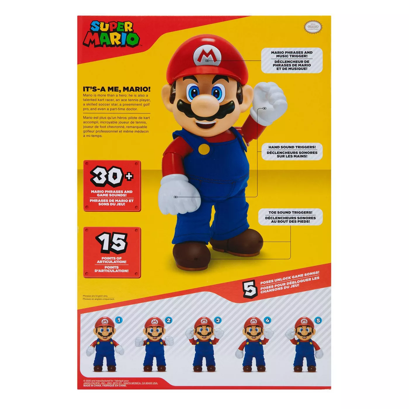 FIGURA SUPER MARIO ITS-A ME MARIO ARTICULADA JP404304/TOYS