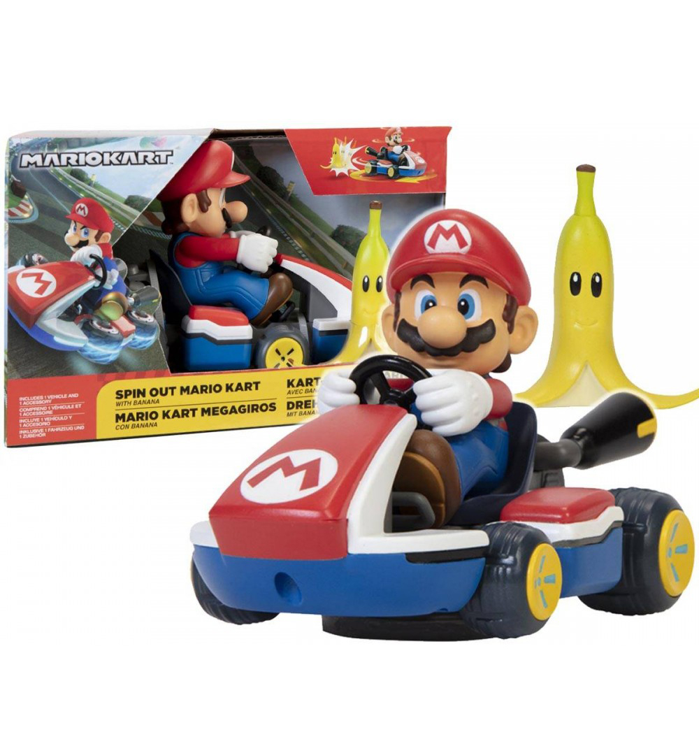 CARRO MARIO KART MARIO MEGAGIROS CON BANANA JP86000 40874/TOYS