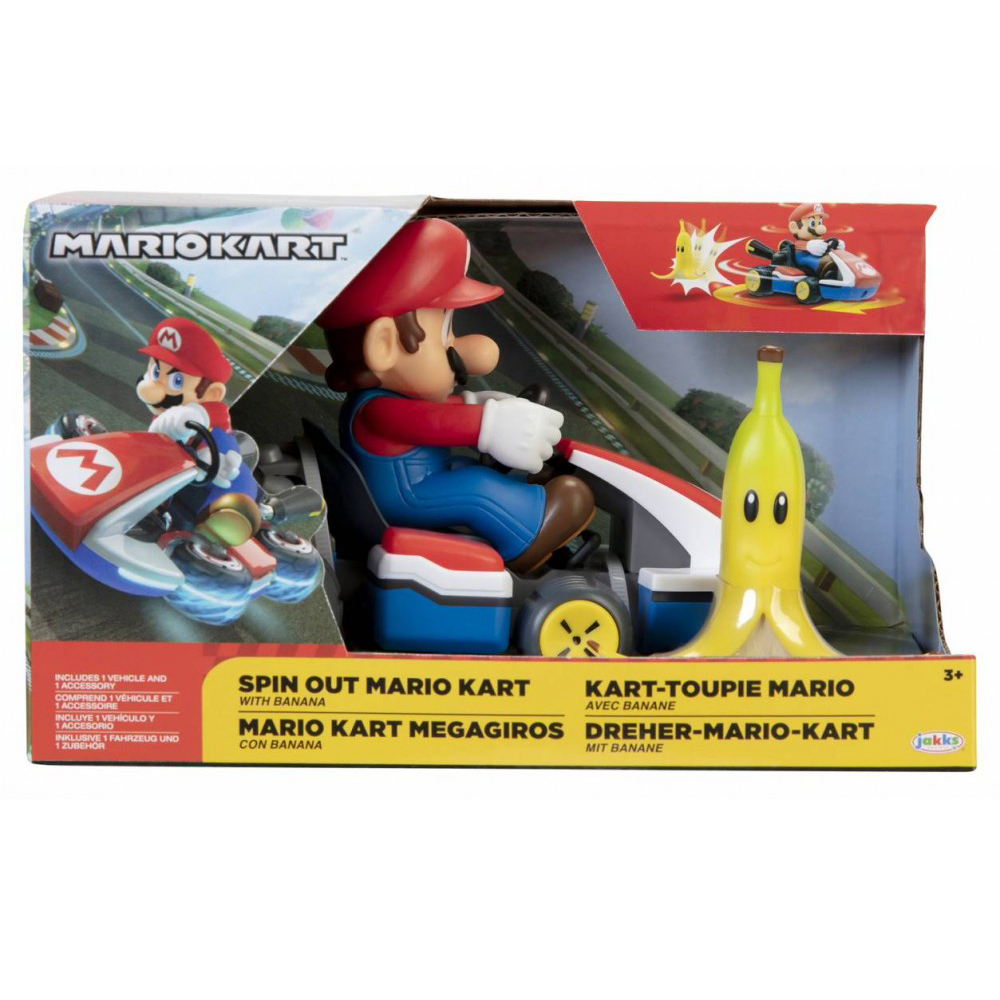 CARRO MARIO KART MARIO MEGAGIROS CON BANANA JP86000 40874/TOYS