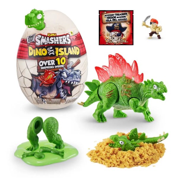 ZURU HUEVO SORPRESA SMASHERS DINO ISLAND 8 PCS ZU7486/TOYS