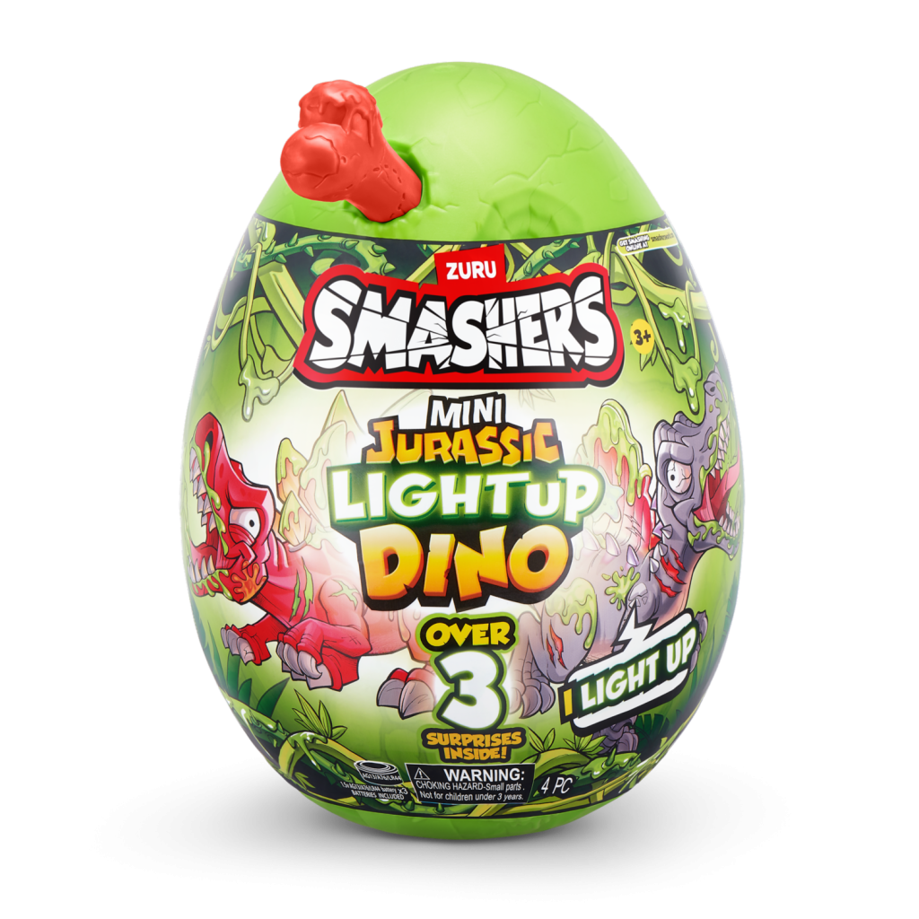 ZURO HUEVO SORPRESA SMASHERS JURASSIC LIGTH DINO ZU74107/TOYS – foto 1