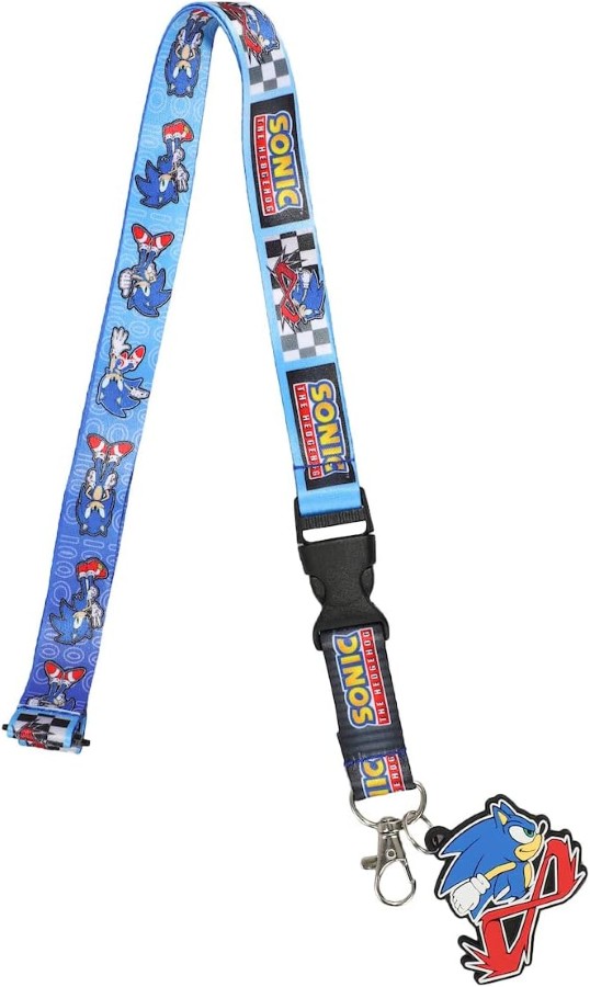 LANYARD SONIC THE HEDGEHOG WITH CHARM BWLAU5HJGSEG