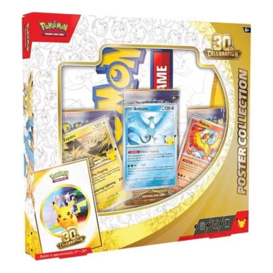 TARJETAS POKEMON POSTER COLLECTION 30TH CELEBRATION/TOYS – foto 1