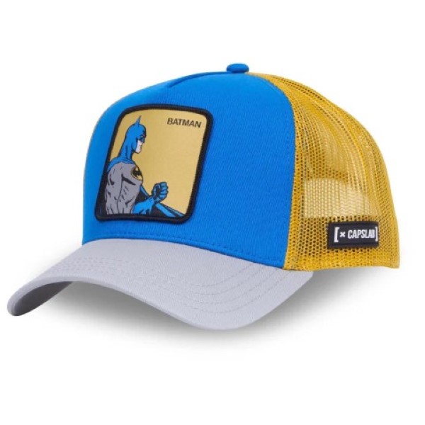 GORRA CAPSLAB DC COMICS BATMAN AMARILLO/CELESTE CL/DC6/1/CT/BTP