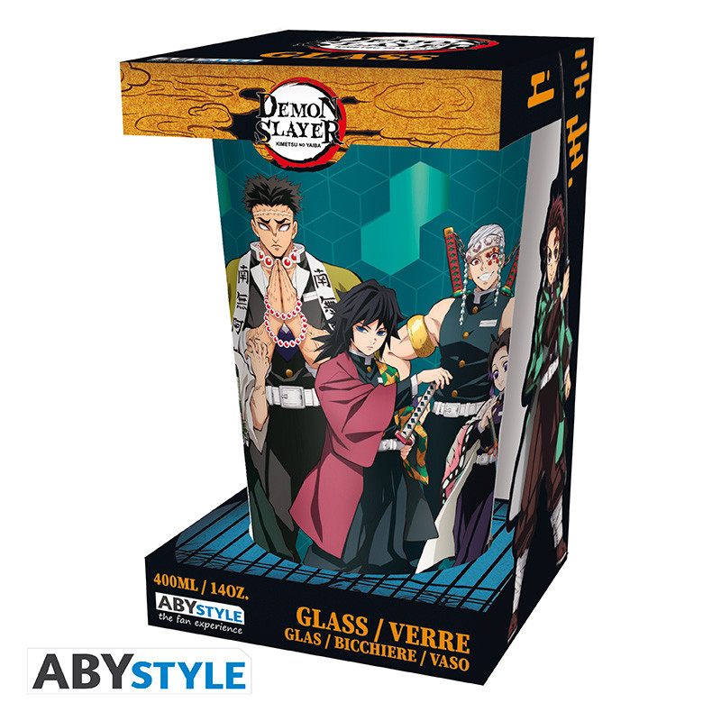 VASO DE VIDRIO DEMON SLAYER PILLAR 14 OZ ABYVER247