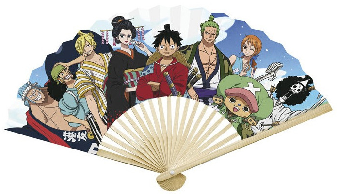 ABANICO ONE PIECE STRAW HAT CREW WANO ABYFAN007