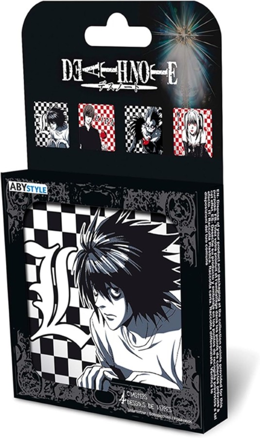 PORTAVASOS DEATH NOTE 4 PCS SET ABYCOS017