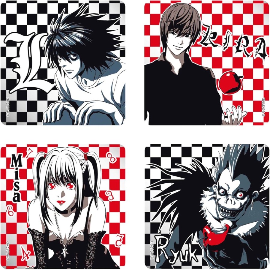 PORTAVASOS DEATH NOTE 4 PCS SET ABYCOS017