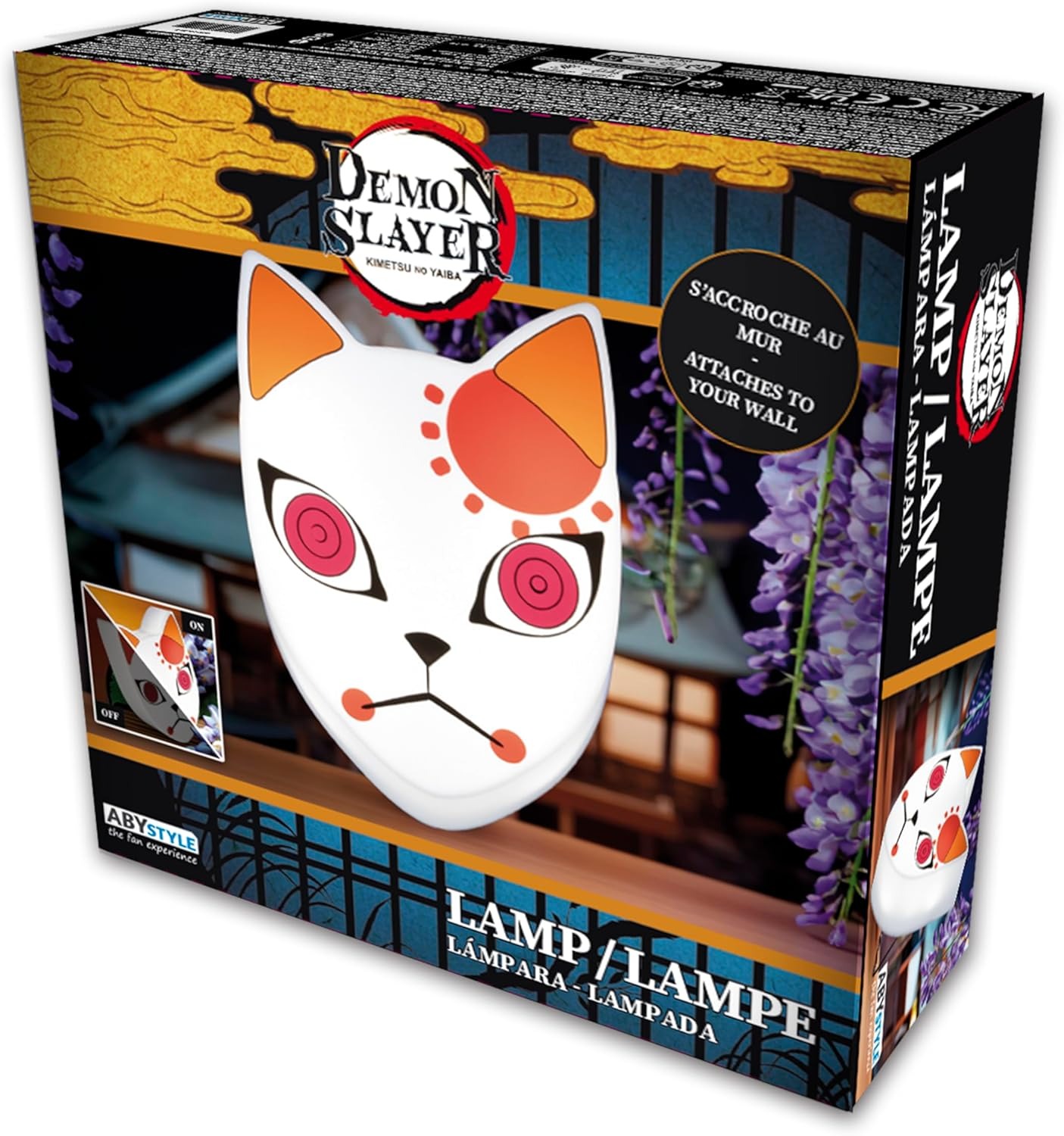 LAMPARA DEMON SLAYER TANJIRO FOX MASK ABYLIG024