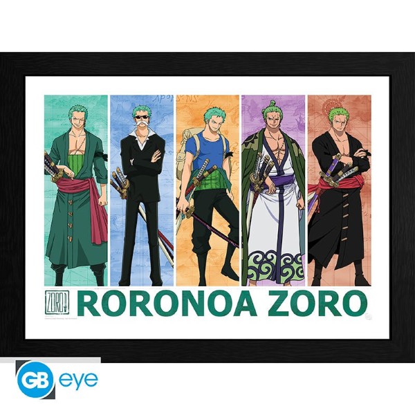 CUADRO ONE PIECE PIRATE HUNTER ZORO 30X40 GBYDCO586