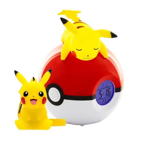 RELOJ POKEMON PIKACHU LIGTH-UP RADIO ALARM CLOCK 811380 – foto 1