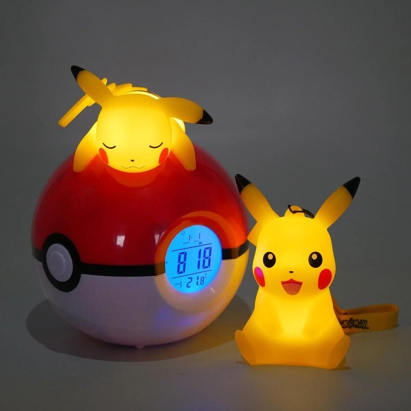 RELOJ POKEMON PIKACHU LIGTH-UP RADIO ALARM CLOCK 811380 – foto 2