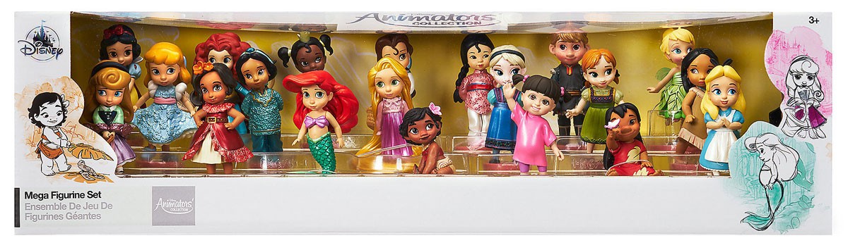 SET DE FIGURAS DISNEY ANIMATORS MEGA 20PCS/TOYS