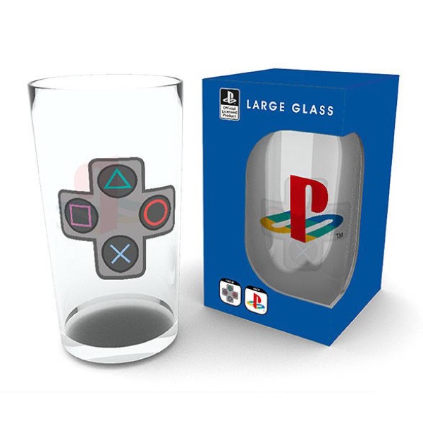 VASO DE VIDRIO PLAYSTATION BUTTONS GLB0037
