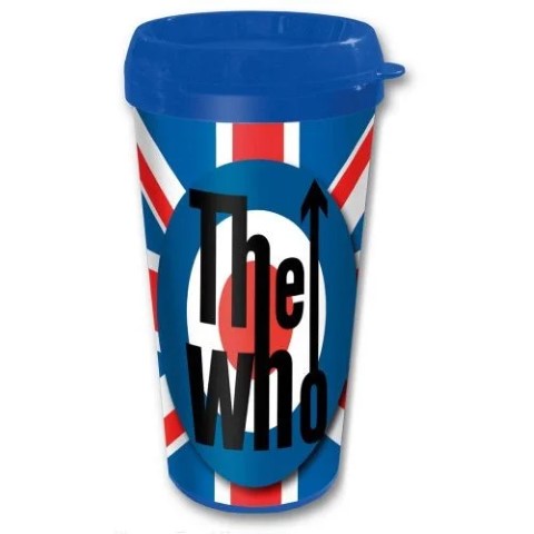 TRAVEL MUG THE WHO TARGET LOGO WHOTRAVMUG01
