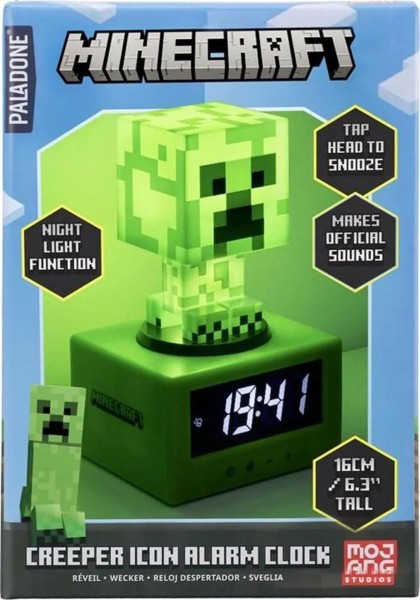 RELOJ MINECRAFT CREEPER ICON ALARM CLOCK PP11369MCFV3ID – foto 1