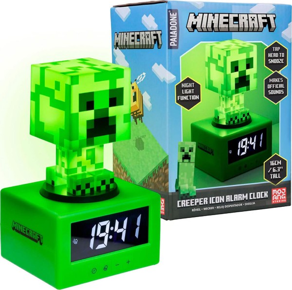 RELOJ MINECRAFT CREEPER ICON ALARM CLOCK PP11369MCFV3ID – foto 2