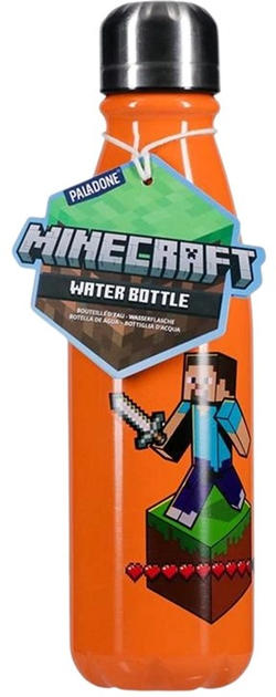 BOTELLA DE ALUMINIO MINECRAFT STEVE(PP12074MCFV2)
