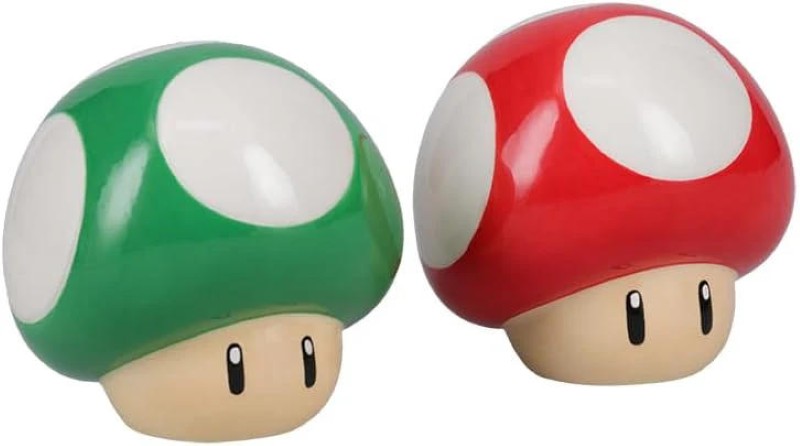 SALT AND PEPPER SHAKERS SUPER MARIO BROS MUSHROOM PP13410NNTX