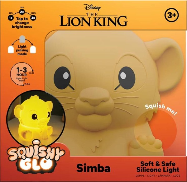 LAMPARA LION KING SIMBA SQUISHY GLO RECARGABLE PP14463LK PALADONE – foto 1