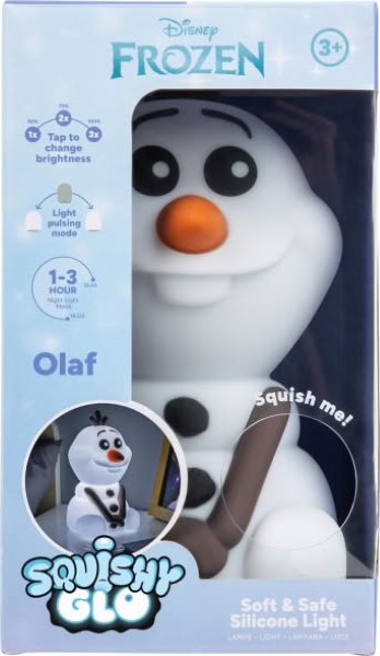 LAMPARA FROZEN OLAF SQUISHY GLO RECARGABLE PP14464FZ PALADONE – foto 1