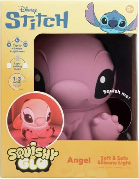 LAMPARA LILO - STITCH ANGEL SQUISHY GLO RECHARGABLE PP15866LS – foto 1