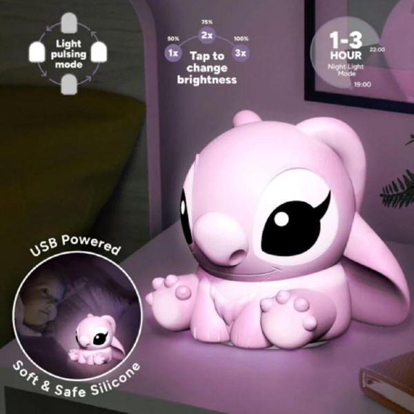 LAMPARA LILO - STITCH ANGEL SQUISHY GLO RECHARGABLE PP15866LS – foto 3