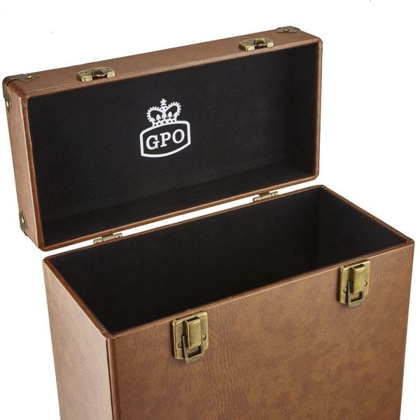 GPO/VINYL RECORD CASE BROWN 12 IN – foto 3