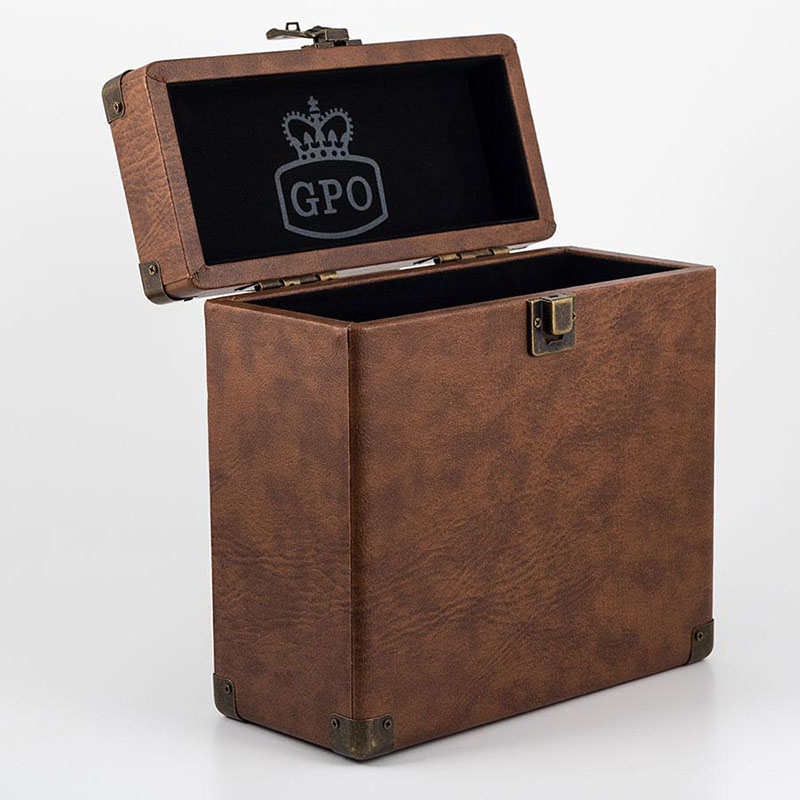 GPO/VINYL RECORD CASE BROWN 12 IN – foto 1