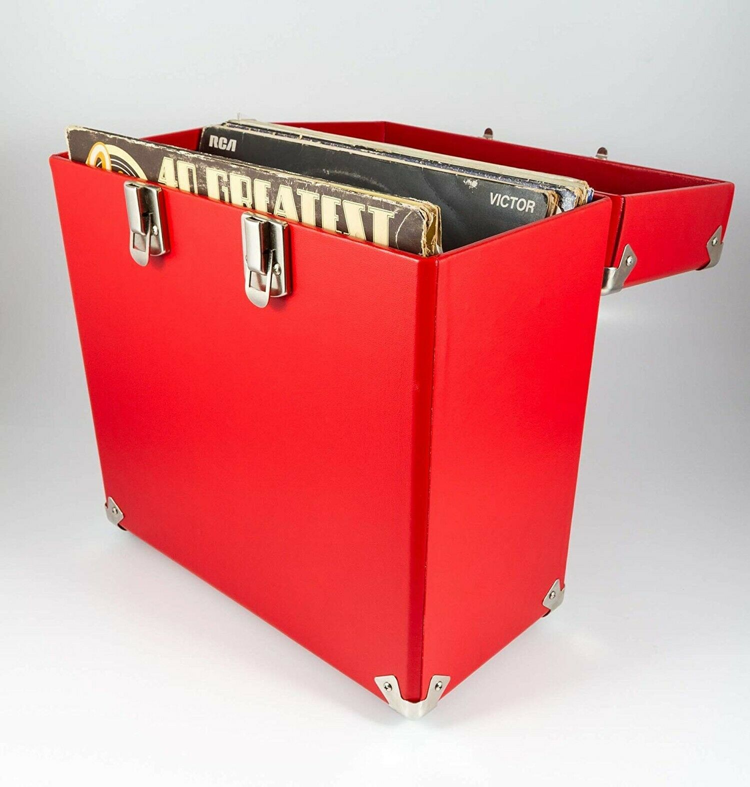 GPO/VINYL RECORD CASE RED 12 IN – foto 6