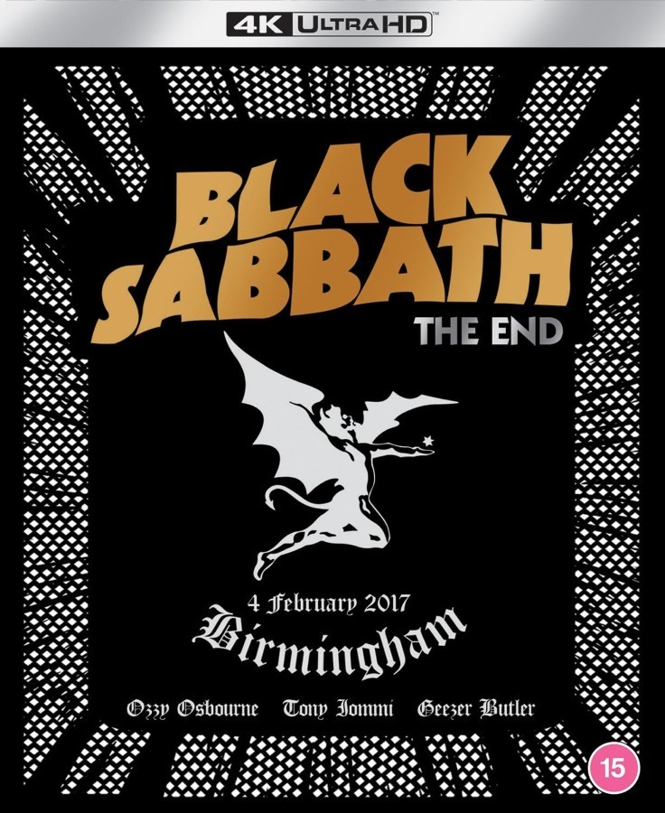 BLACK SABBATH THE END BLU-RAY 4K ULTRA HD/DVD