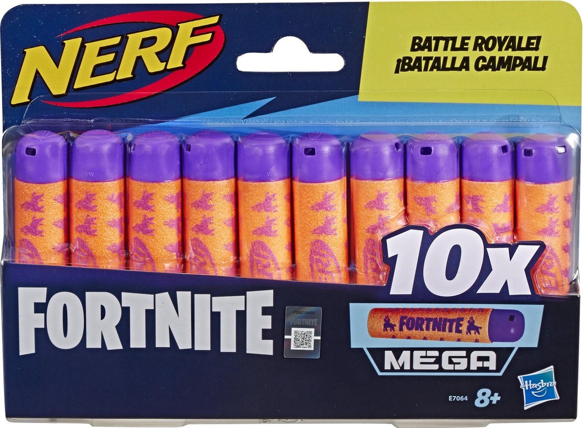 NERF FORTNITE MEGA DARDOS 10X HBE7064/TOYS