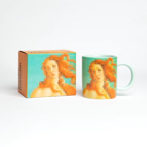 TAZA BOTTICELLI-BIRTH OF VENUS PIXEL ART 0692