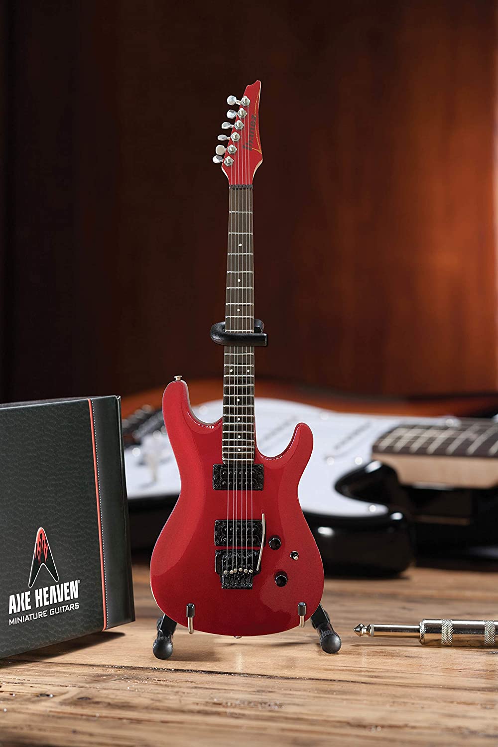 MINI GUITARRA AXE HEAVEN JOE SATRIANNI CANDY APPLE RED – foto 1