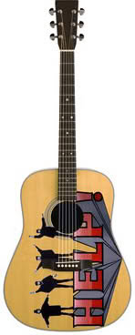 MINI GUITARRA BEATLES HELP – foto 1
