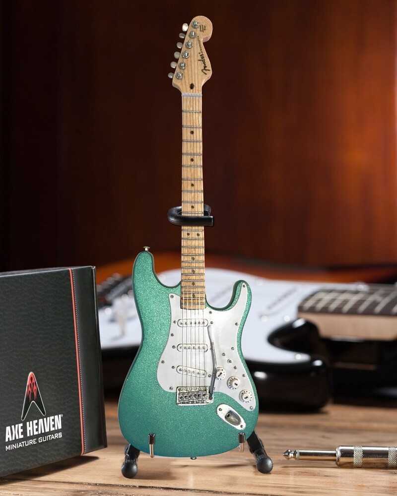 MINI GUITARRA FENDER STRAT ERIC CLAPTON ASTON MARTIN GREEN – foto 1