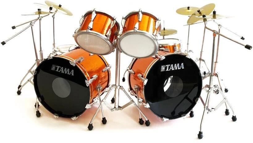 MINI DRUM METALLICA LARS ULRICH TAMA ORANGE – foto 1