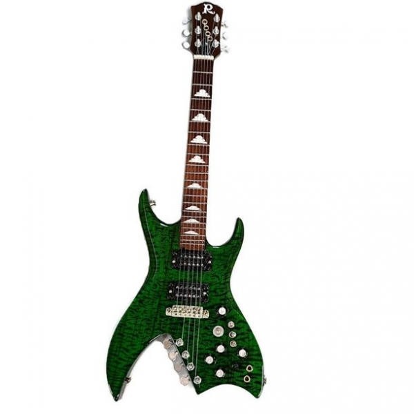 MINI GUITAR SLASH GUNS N ROSES BC RICH GREEN BITCH AXEH52307 – foto 1