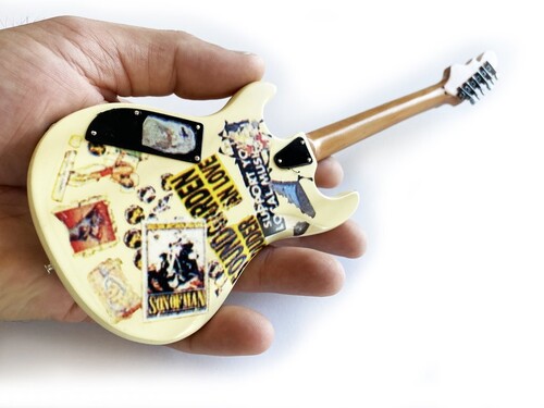 MINI GUITARRA ALICE IN CHAINS JERRY CANTRELL VINTAGE BLUE DRESS G&L RAMPAGE AXEH52581 – foto 1
