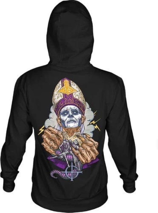 SUETER GHOST PRAYER HANDS HOODIE TALLA L